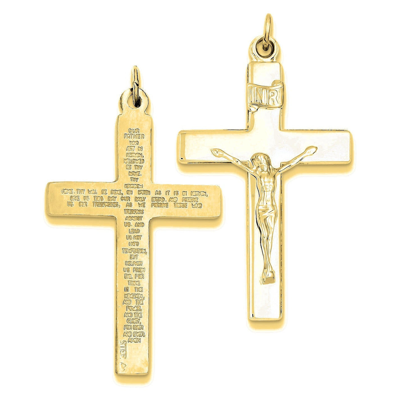 Crucifix Pendant - Gold