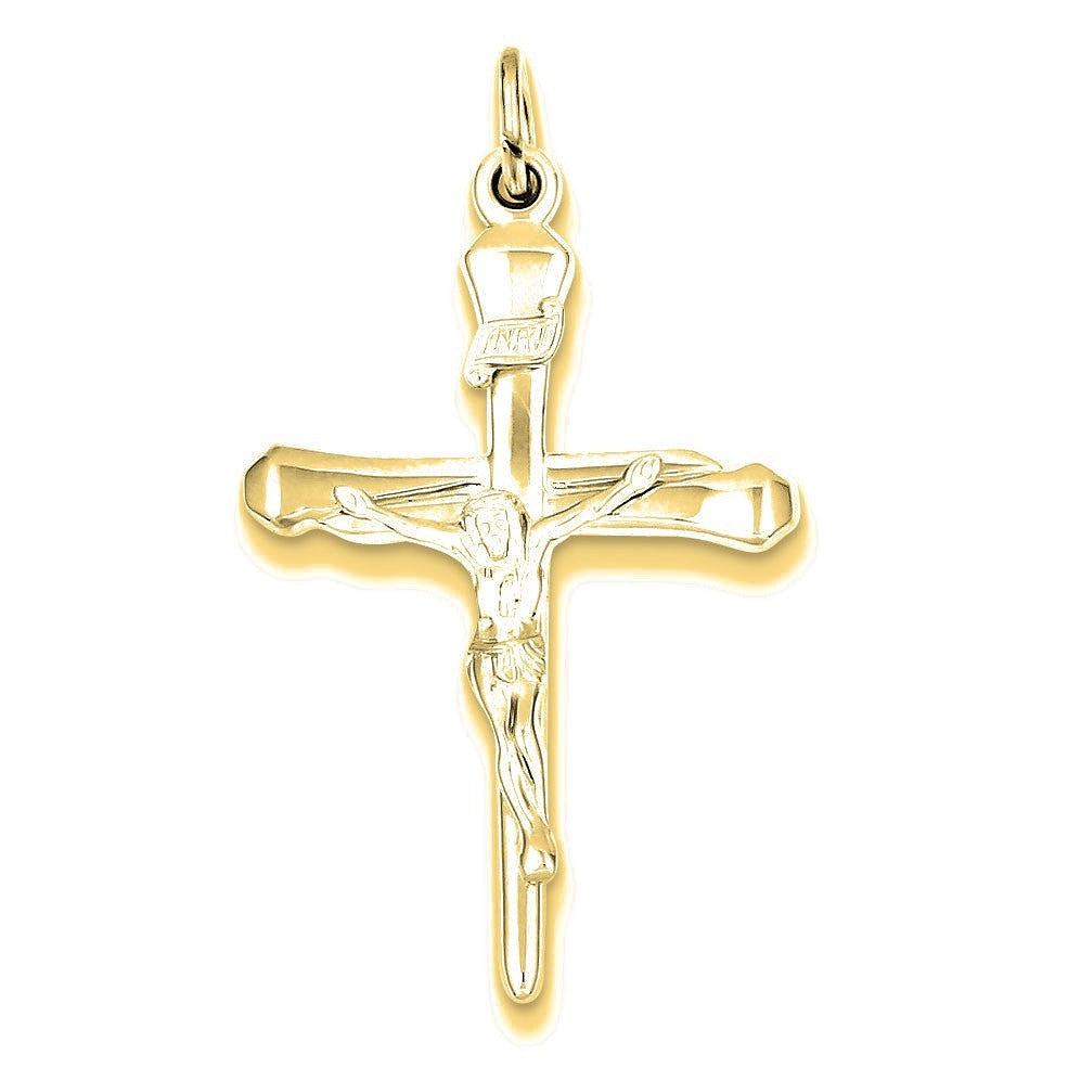 Crucifix Pendant - Gold