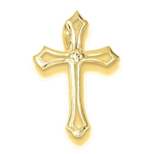 CZ Cross Charm - Gold