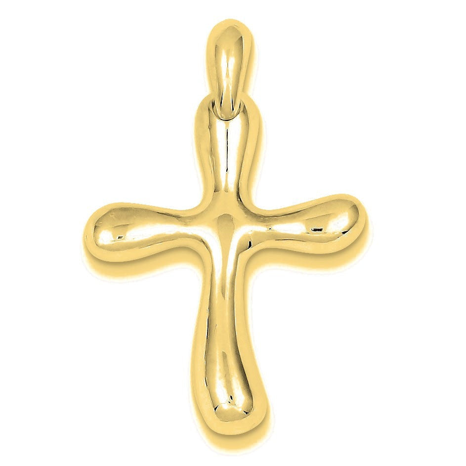 Freeform Cross Pendant - Gold