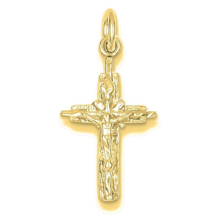 INRI Crucifix Pendant - Gold