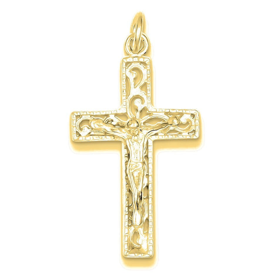 INRI Crucifix Pendant - Gold