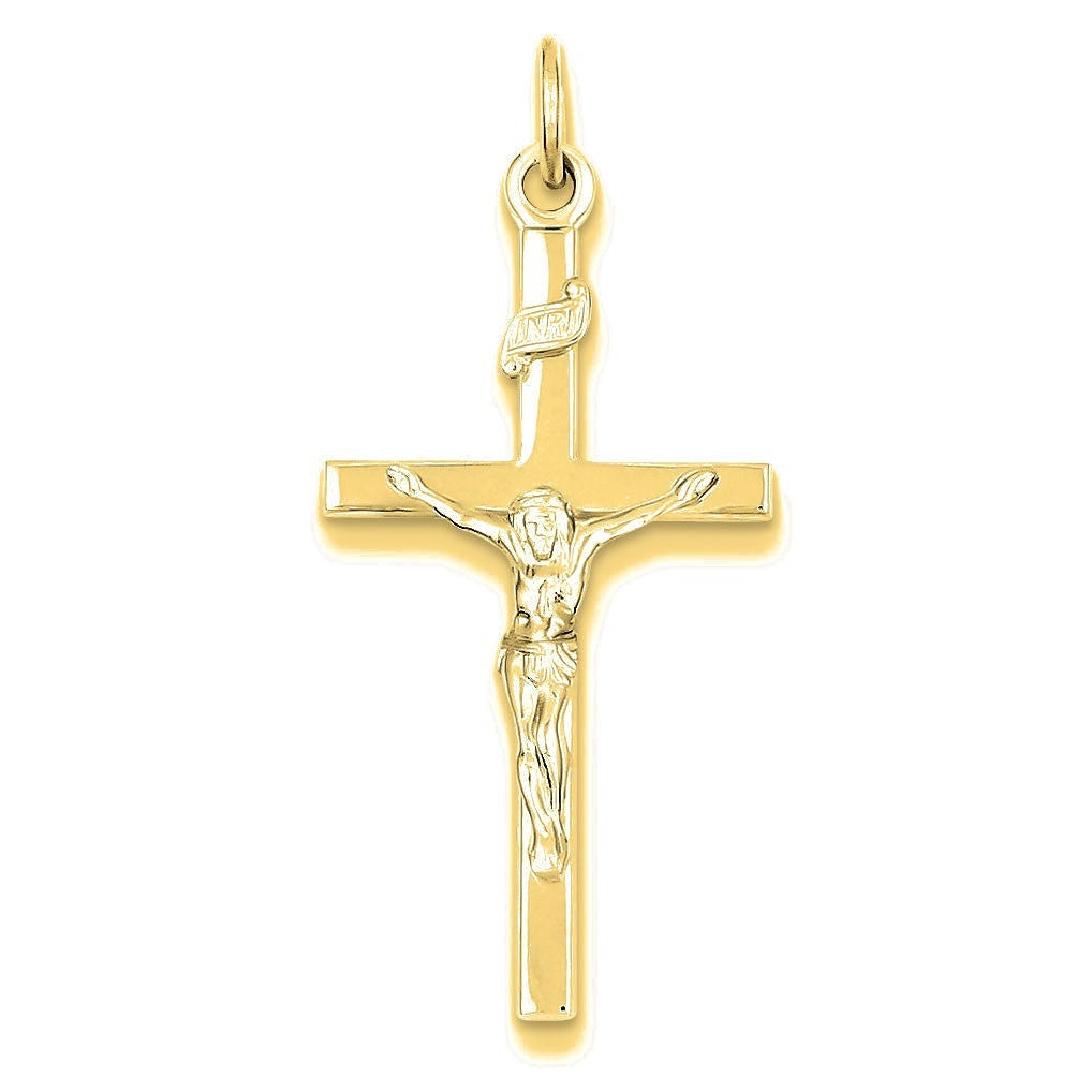 INRI Crucifix Pendant - Gold