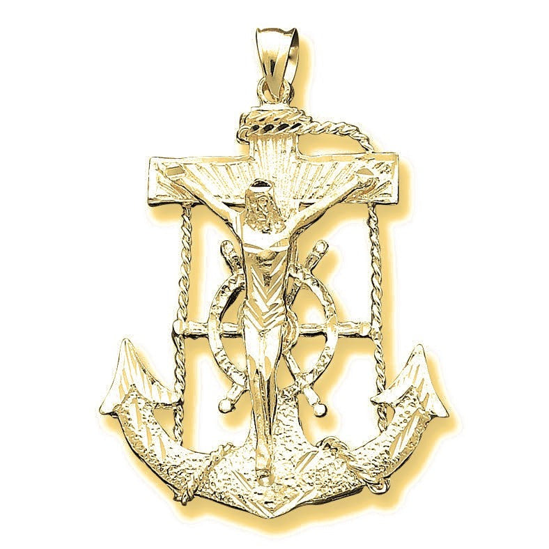 Mariner Cross Pendant - Gold