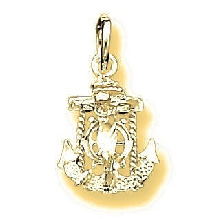 Mariners Cross Charm - Gold