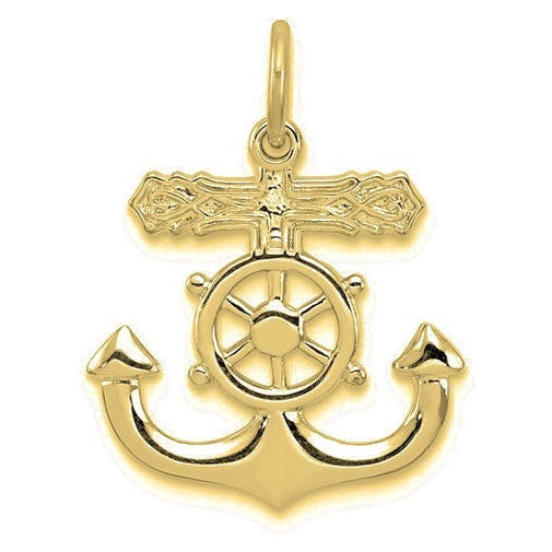 Mariners Cross Pendant - Gold