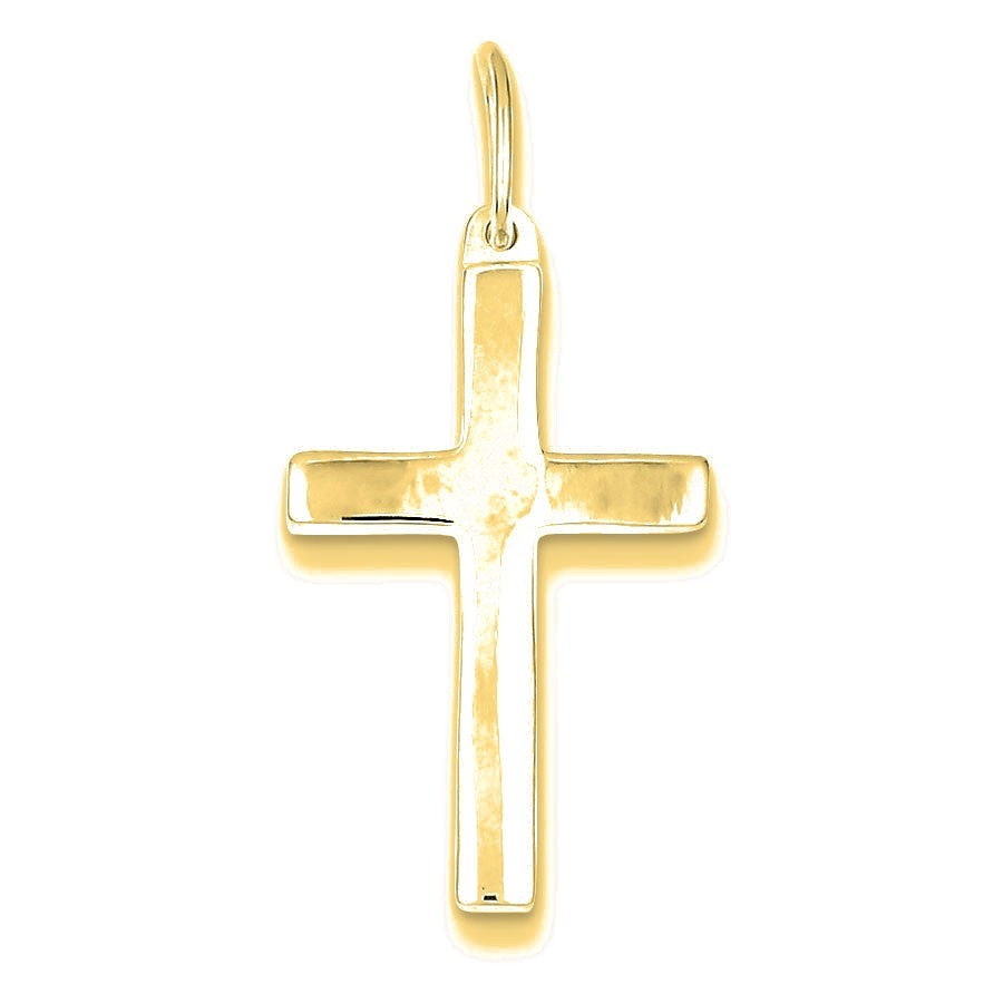 Polished Cross Pendant - Gold