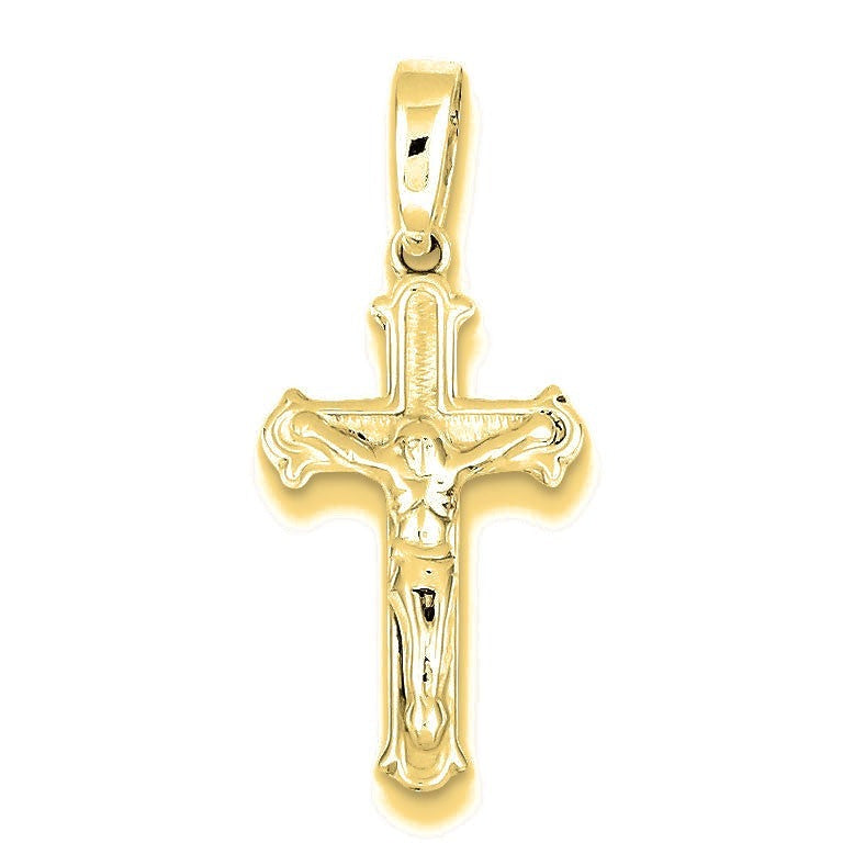 Polished Crucifix Pendant - Gold