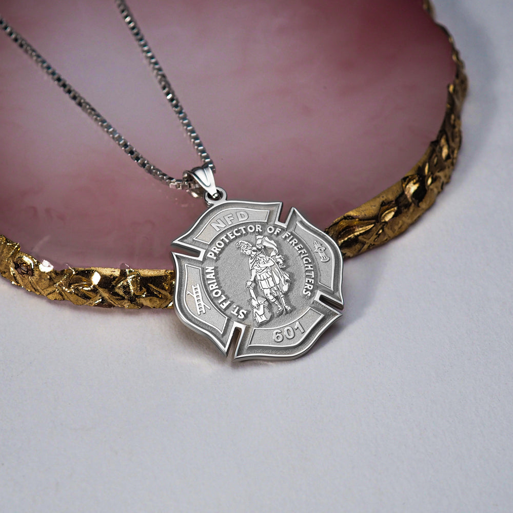 Customized Saint Florian Medal