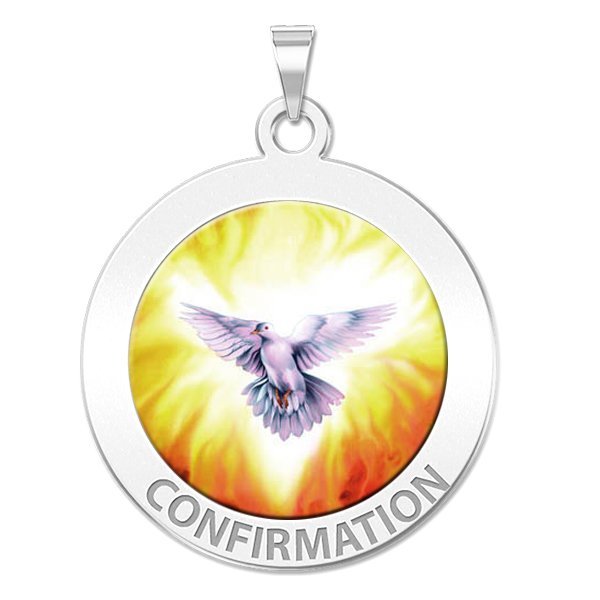 Confirmation Medal - Holy Spirit "Color"