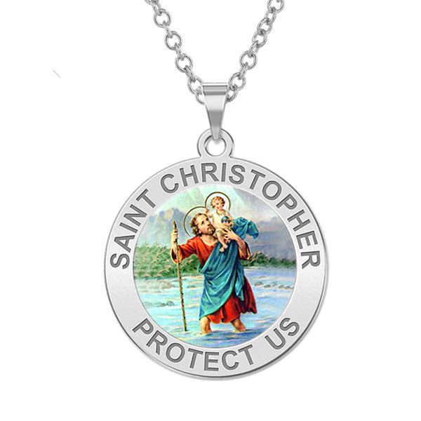 Saint Christopher Medal "Color"