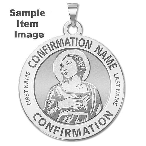 Custom Saint w/ Personalized Saint Name Confirmation Medal"