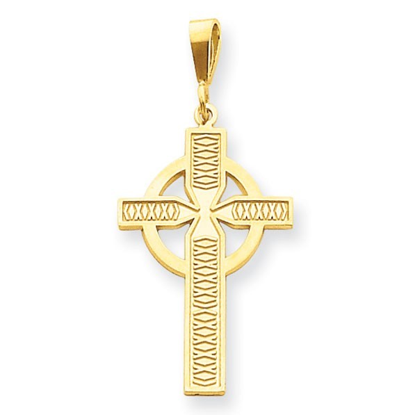 14k Celtic Cross Pendant