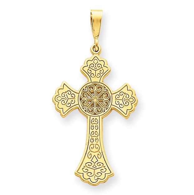 14k Celtic Cross Pendant