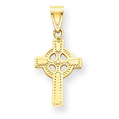 14k Celtic Cross Pendant