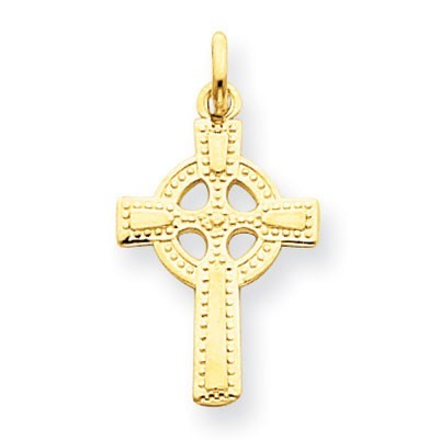 14k Celtic Cross Pendant