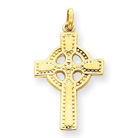 14k Celtic Cross Pendant