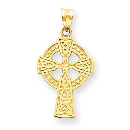 14k Celtic Cross Pendant