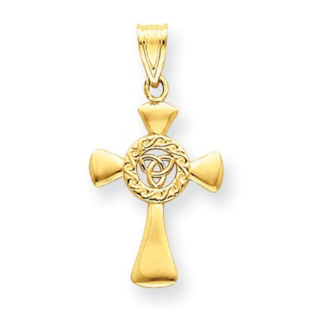 14k Celtic Cross Pendant