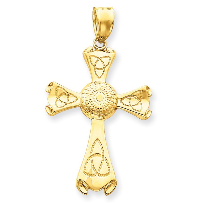 14k Celtic Cross Pendant