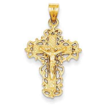 14k Crucifix Pendant