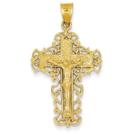 14k Crucifix Pendant