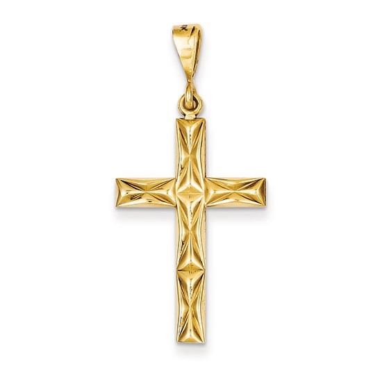 14k Reversible Latin Cross Pendant