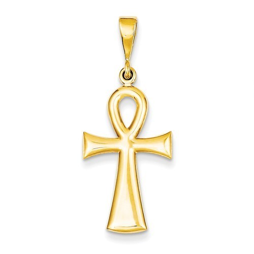 14k Egyptian Ankh Cross Pendant