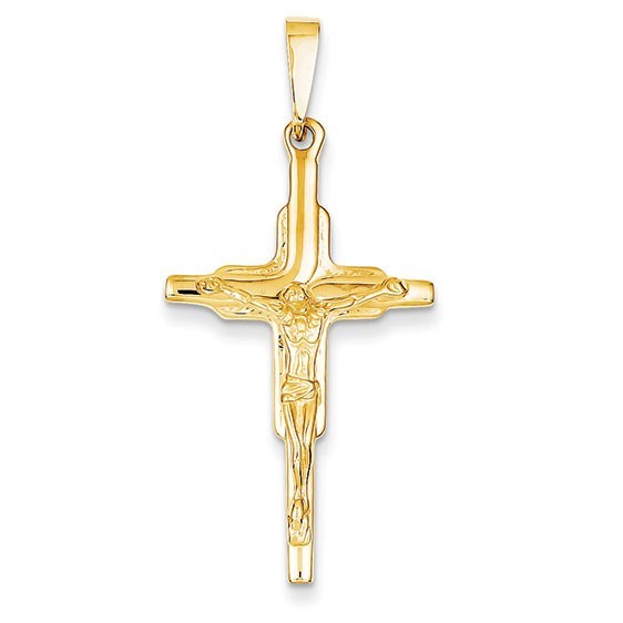 14k Polished Crucifix Pendant