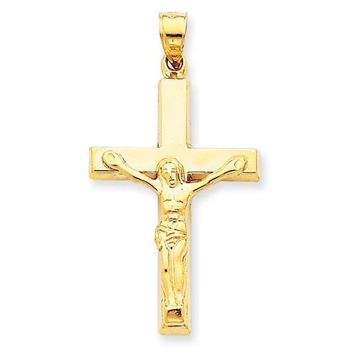14k Polished Crucifix Pendant