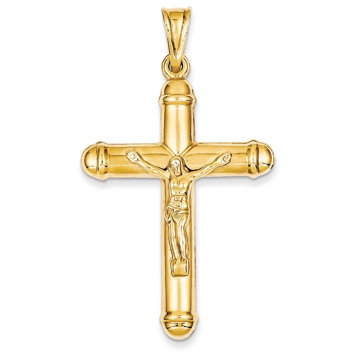 14k Reversible Crucifix /Cross Pendant