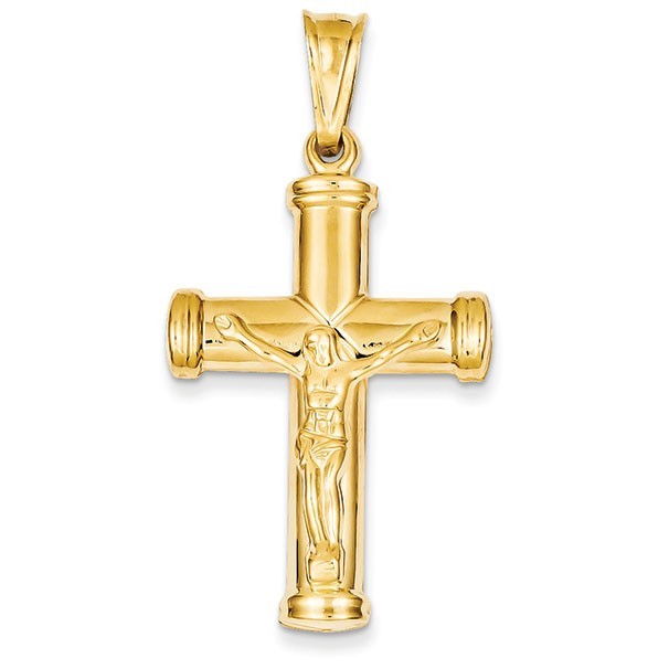 14k Reversible Crucifix /Cross Pendant