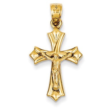 14k Reversible Crucifix /Cross Pendant