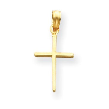 14k Polished Cross Pendant