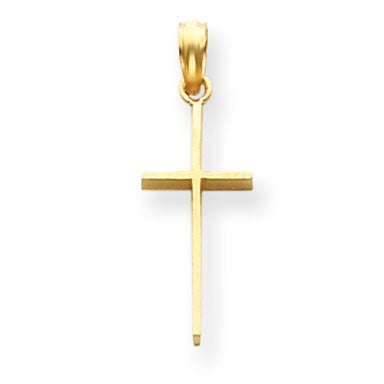 14k Polished Cross Pendant