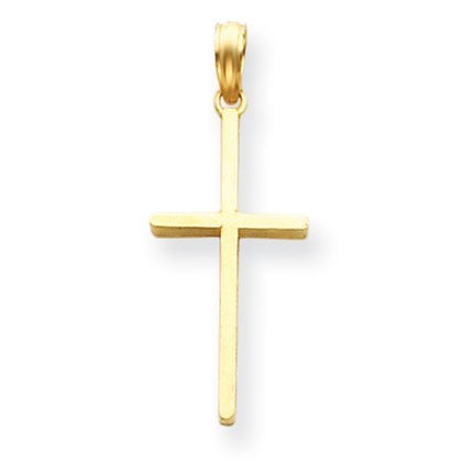 14k Polished Cross Pendant