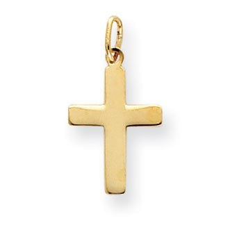 14k Polished Cross Charm