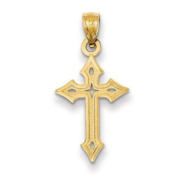 14k Passion Cross Pendant