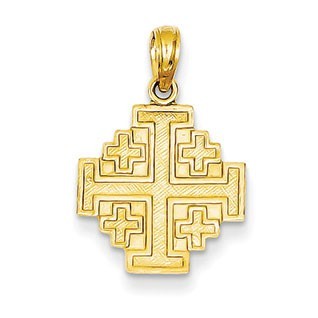 14k Jerusalem Cross Pendant