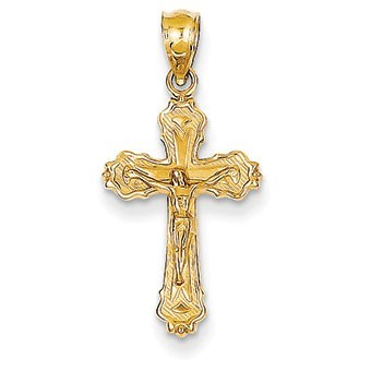 14k Small Crucifix Charm