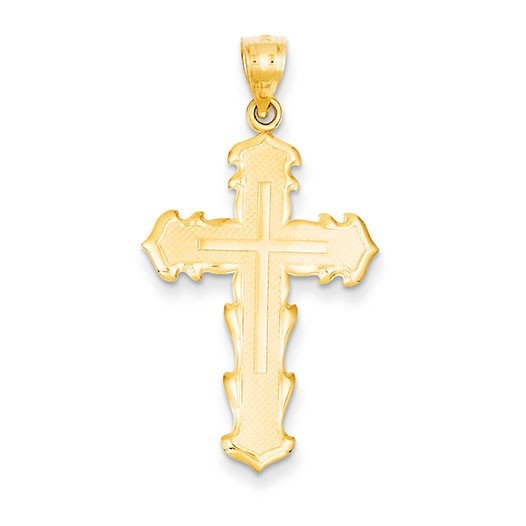 14k Passion Cross Pendant