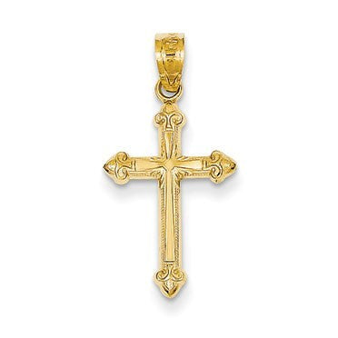 14k Passion Cross Pendant