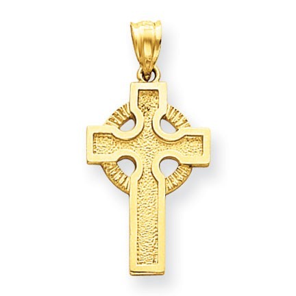 14k Celtic Cross Pendant