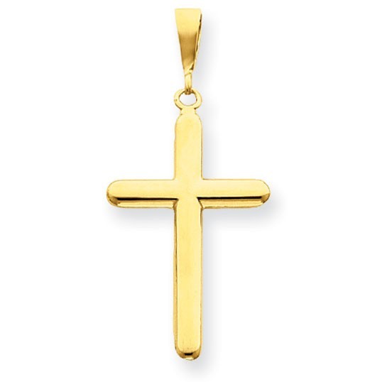 14k Polished Cross Pendant
