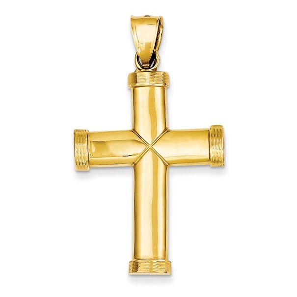 14k Polished Latin Cross Pendant