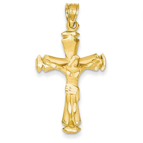 14k Polished Crucifix Pendant