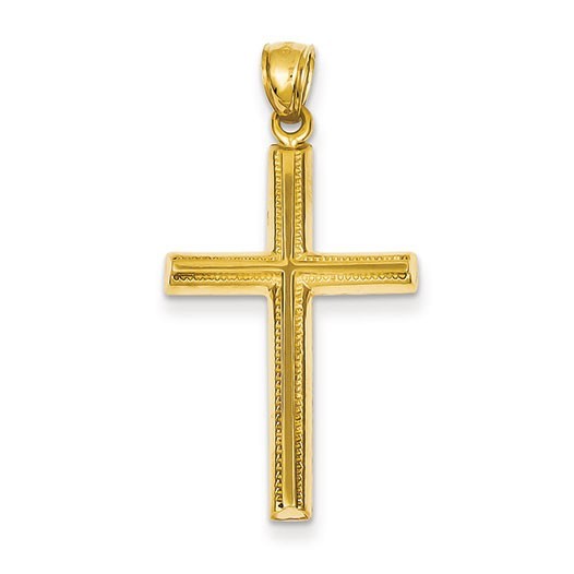 14k Polished Cross Pendant