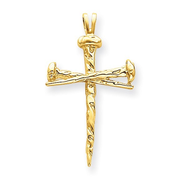 14k Polished Cross Charm