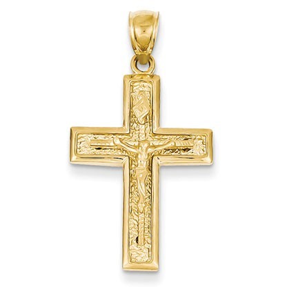 14k Polished Crucifix Pendant