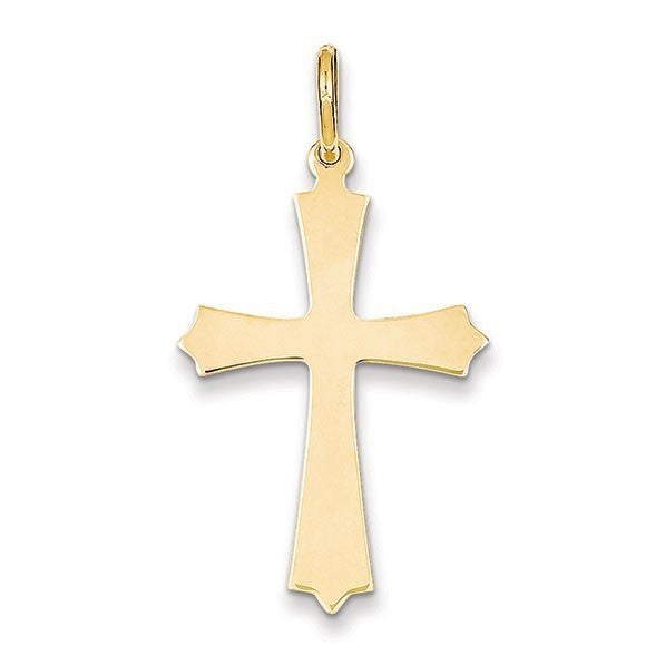 14k Polished Cross Pendant